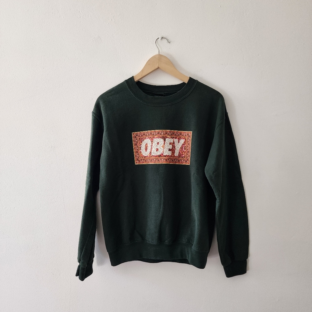 Obey | Dark Forest Green Crewneck Sweater